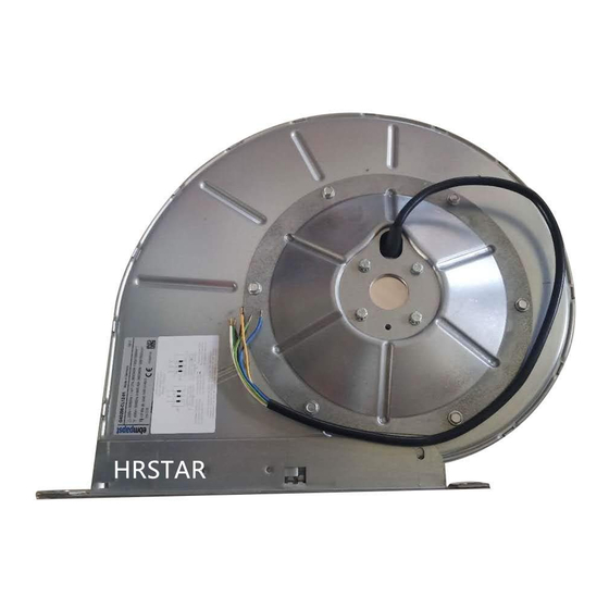 User Manuals: ebm-papst G4D200-CL12-01 Centrifugal Fan