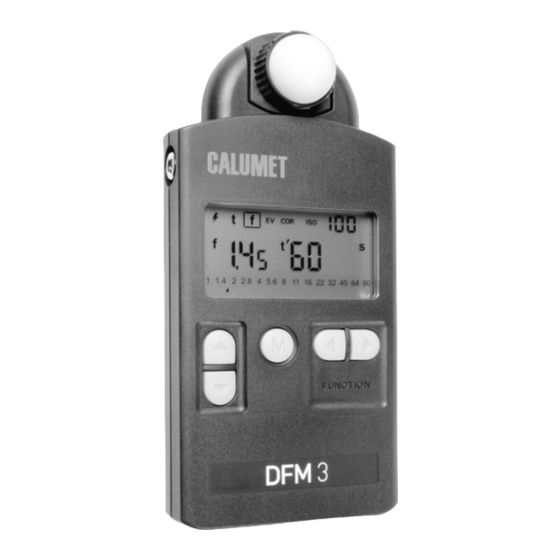 Calumet DFM 3 Flash/Ambient Light Meter Manuals