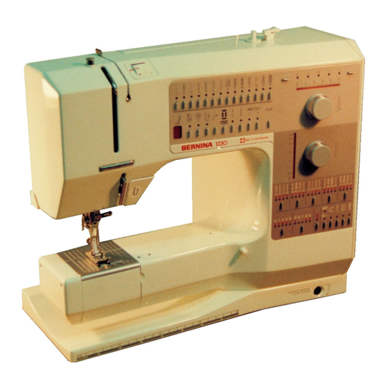 Bernina 1230 Service Manual