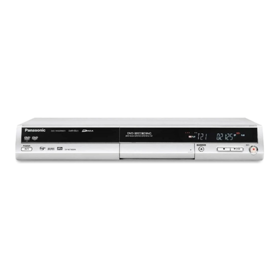 Panasonic DMR-ES20 Setup Manual