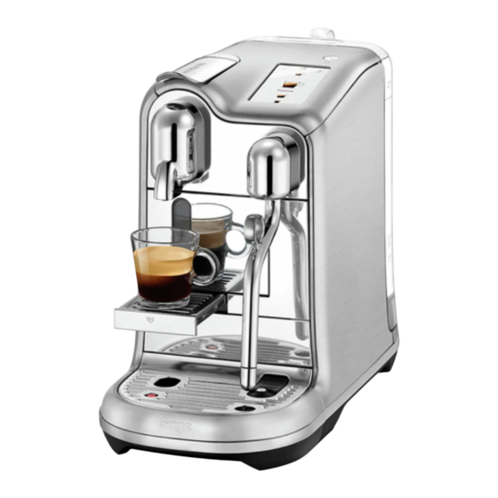 Nespresso Sage CREATISTA PRO User Manual