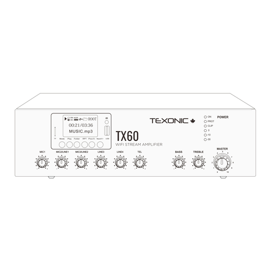 TEXONIC TX60 Instruction Manual