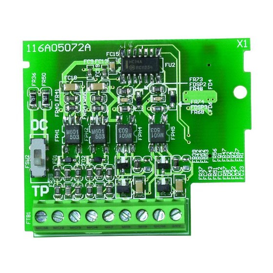 Delta Electronics Pulse Generator Card EME-PG01 Instruction Sheet