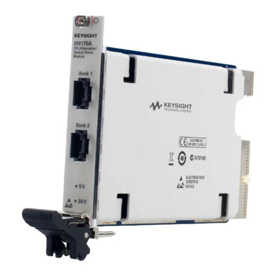 Keysight Technologies M9170A Configuration Manual