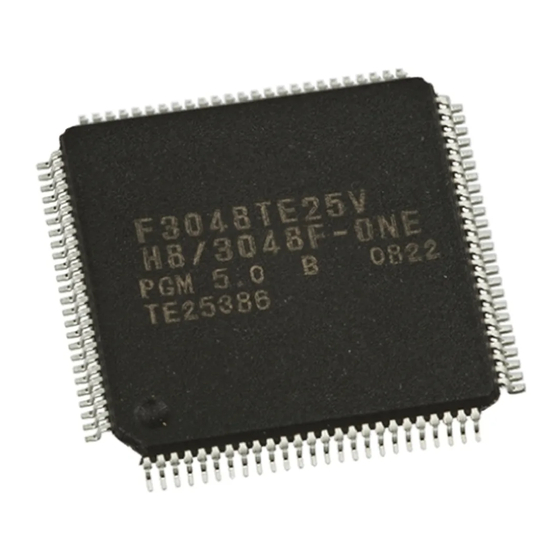 Renesas F-ZTAT H8 Series Hardware Manual