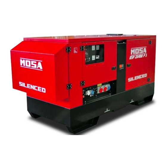 Mosa DSP 2x400 PS-PL Use And Maintenance Manual
