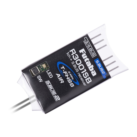 FUTABA T-FHSS Air R3001SB Manual