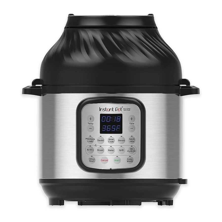 Instant Pot Duo Crisp + Air Fryer - 6-quart Multi-Use Pressure Cooker Manual