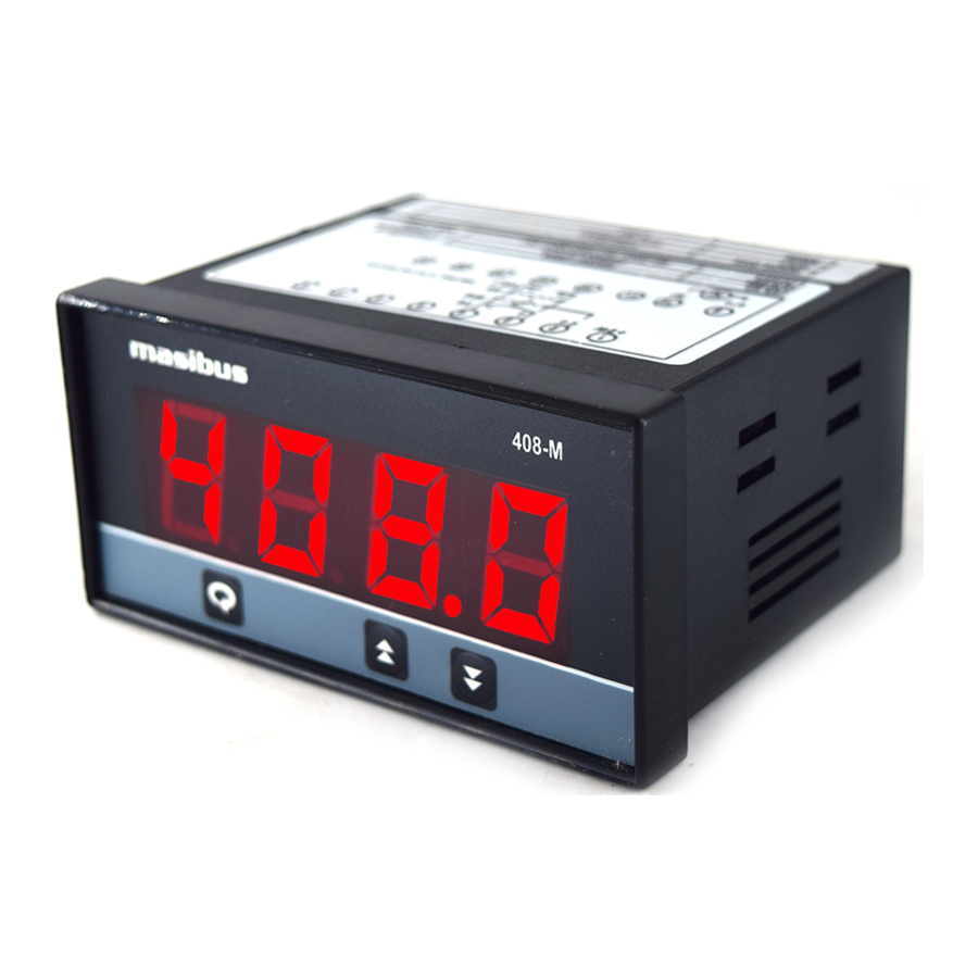 Masibus 408-M - Digital Indicator Quick User Manual