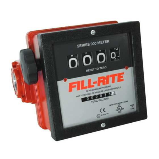 FILL-RITE 900 Series Installation And Operation Manual