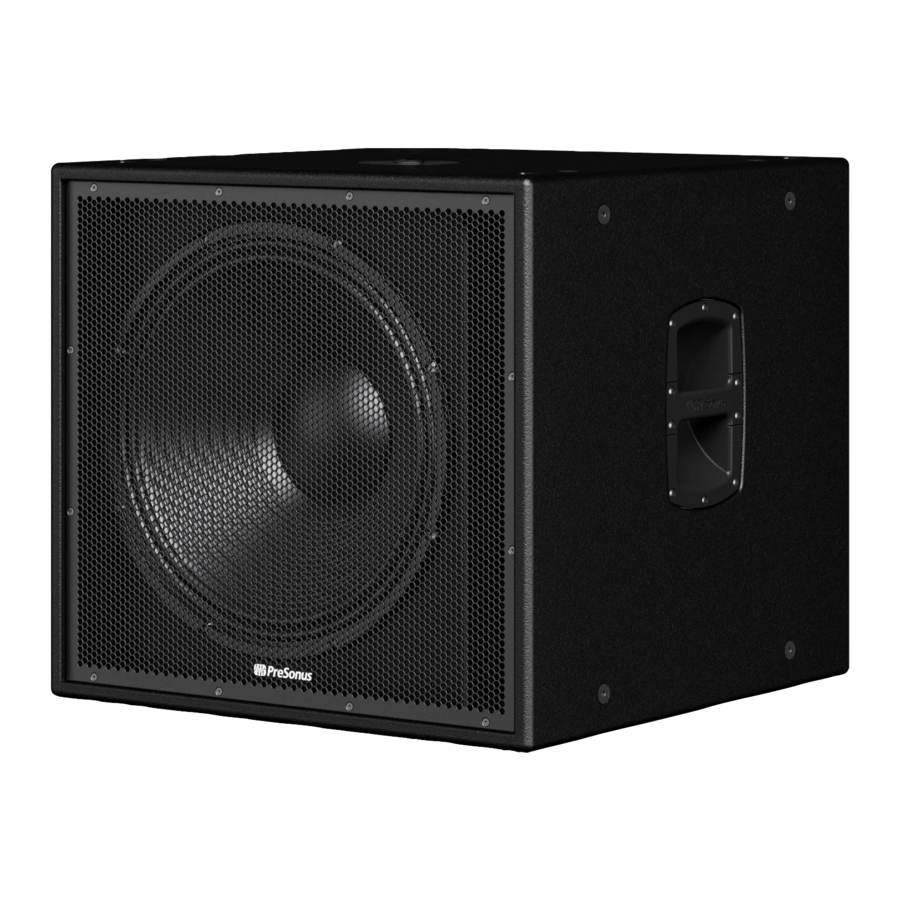 PreSonus CDL Sub18 Manual