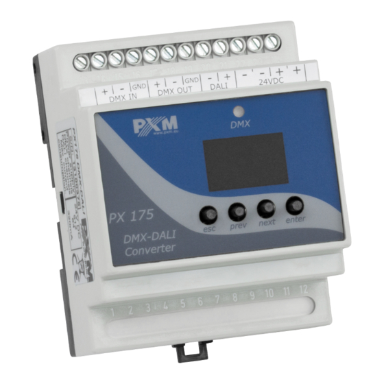 PXM DMX-DALI Converter Manual