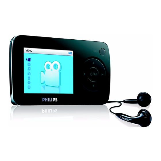 Philips SA6045 - GoGear 4 GB Manual