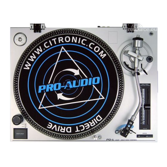 Citronic PD-1s mk2 User Manual