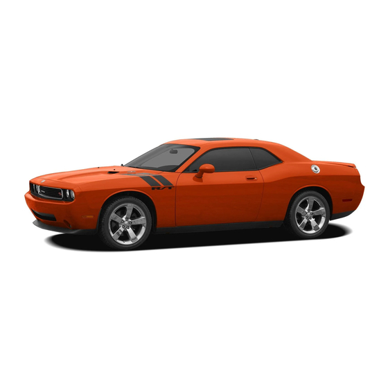 Dodge Challenger 2009 Quick Reference Manual