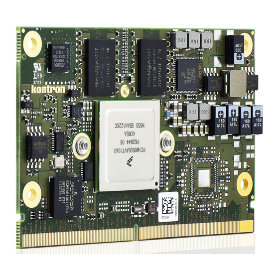 Kontron SMARC-sAMX6i Computer-on-Module Manuals