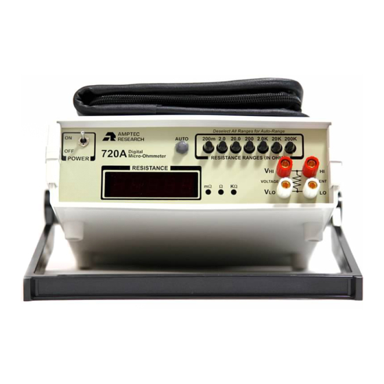 Amptec Research 720A Operation And Maintenance Manual