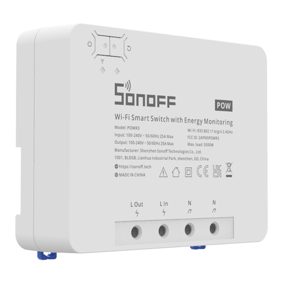 Sonoff POWR3 User Manual
