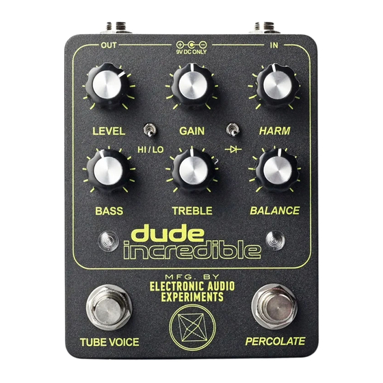 Electronic Audio Experiments Dude Incredible Technical Manual