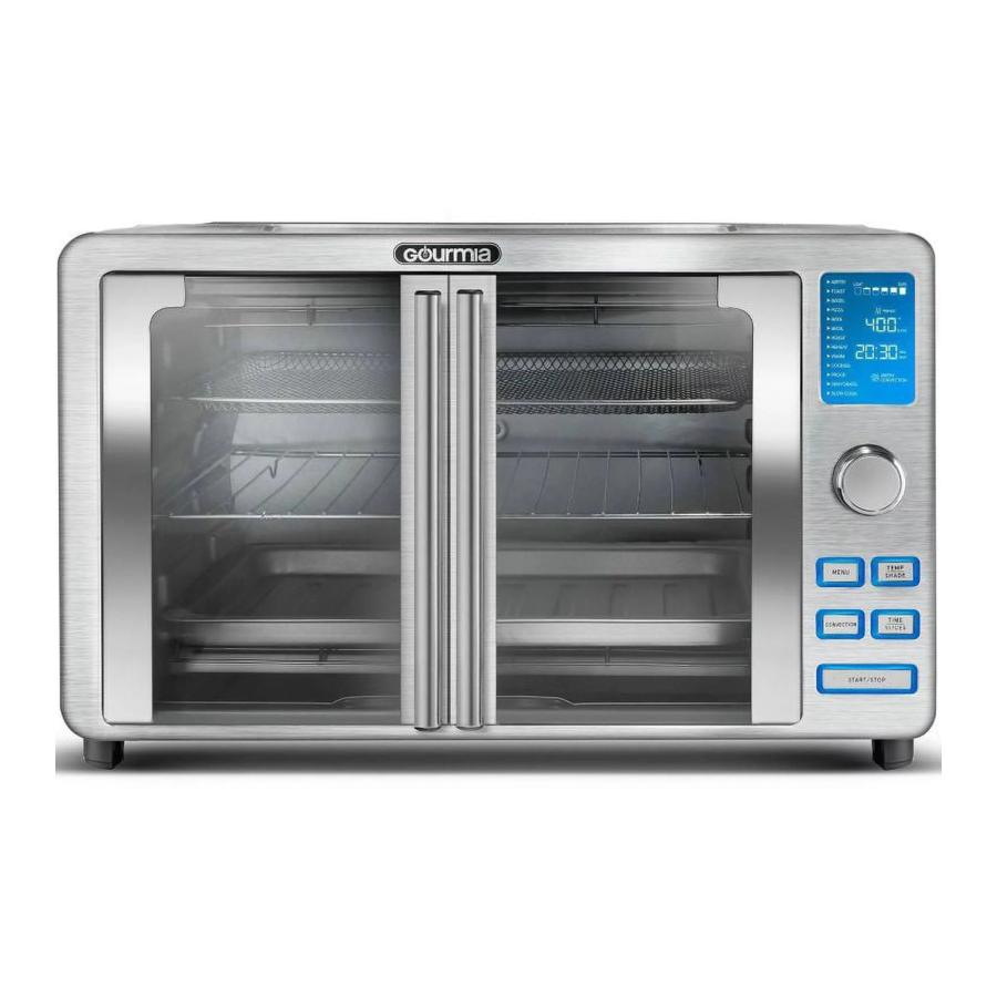 Gourmia GTF7530 - Stainless Steel Digital Air Fryer Oven Manual