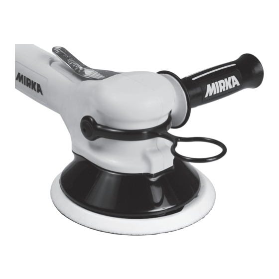 MIRKA RANDOM ORBITAL SANDER Operating Instructions Manual