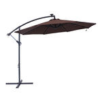 Sunnydaze Decor 10' OFFSET CANTILEVER UMBRELLA WITH SOLAR LED LIGHTS Quick Start Manual
