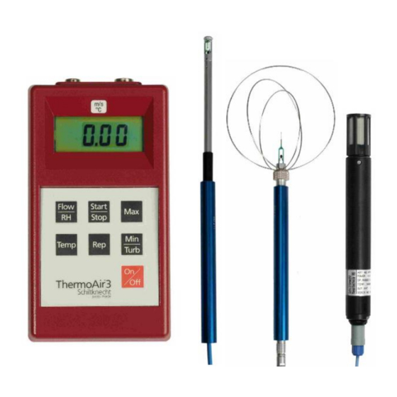 Schiltknecht Messtechnik ThermoAir3 Manuals
