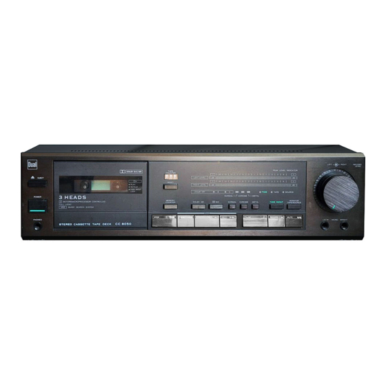 Dual CC 8030 Operating Instructions Manual