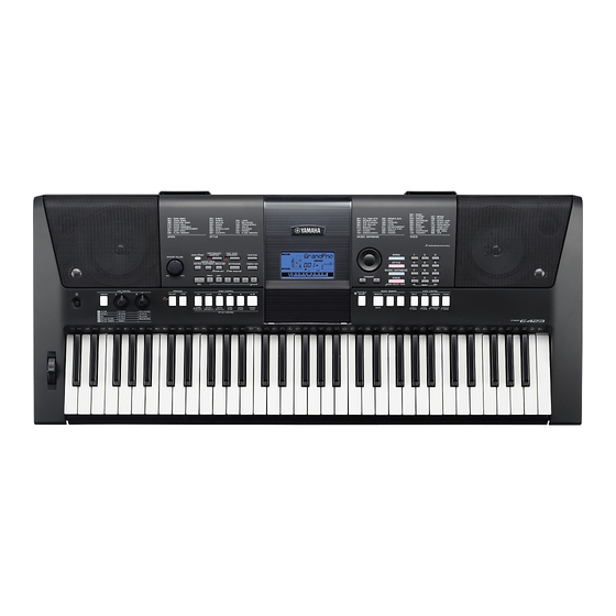 Yamaha PSR-E423 Data List