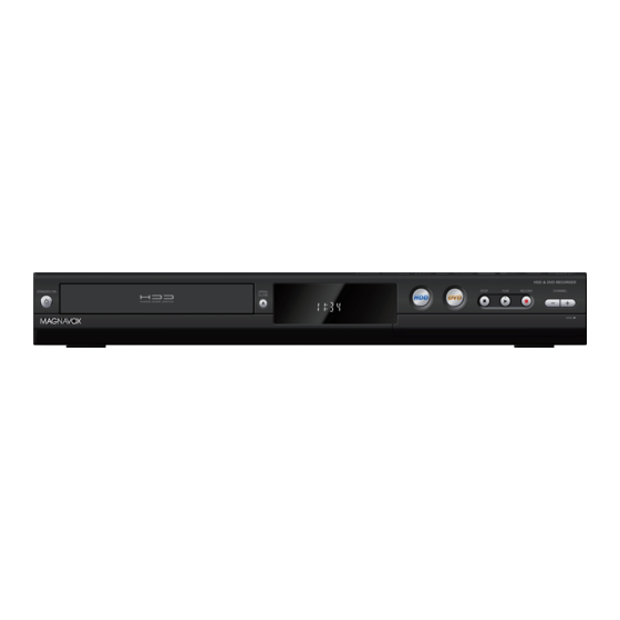 Magnavox  MDR533H Quick Start Manual