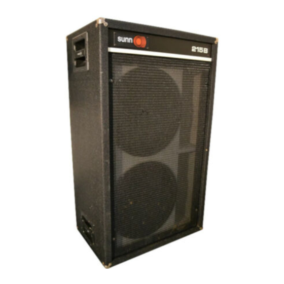 Sunn 215 Specifications
