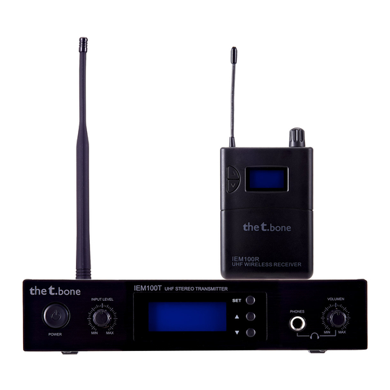 thomann t.bone IEM 100 User Manual