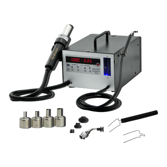 aoyue Int 852A++ pro Instruction Manual