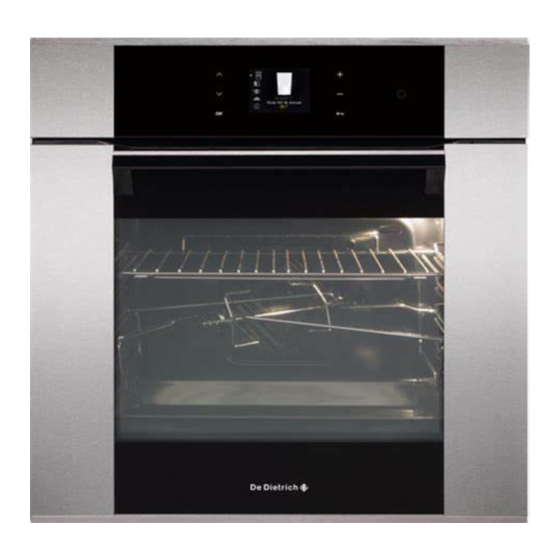 DeDietrich DOP1180 Manual To Installation And Use
