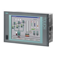 Siemens SIMATIC PANEL PC 877 Operating Instructions Manual