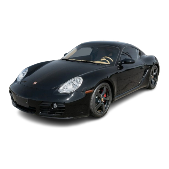 Porsche 2006 Cayman Owner's Manual