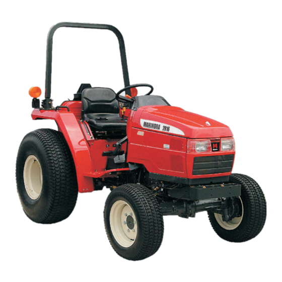 Mahindra 2816 HST Operator's Manual
