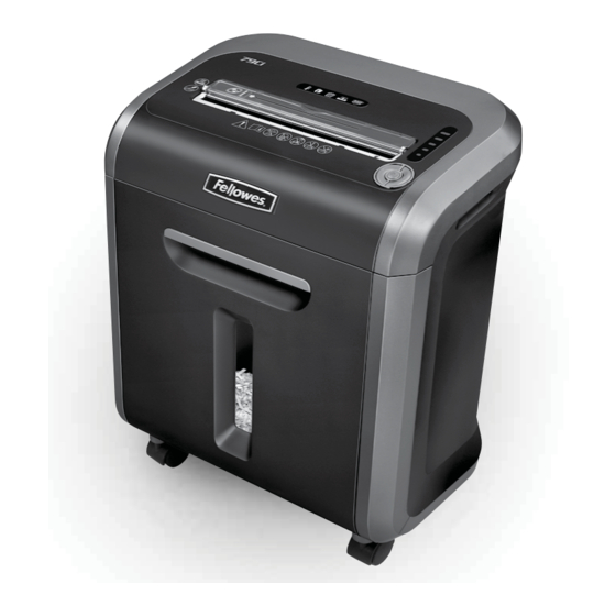 Fellowes POWERSHRED 79Ci Instructions Manual