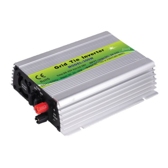 Grid Tie 500W Solar Inverter Manuals