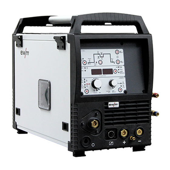 EWM tigSpeed continuous drive 45 coldwire Operating Instructions Manual
