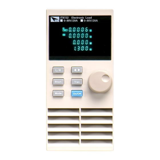 ITech IT8722 Manual