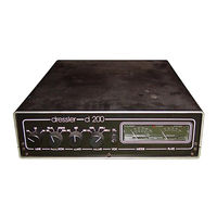 Dressler D 200 Instruction Manual