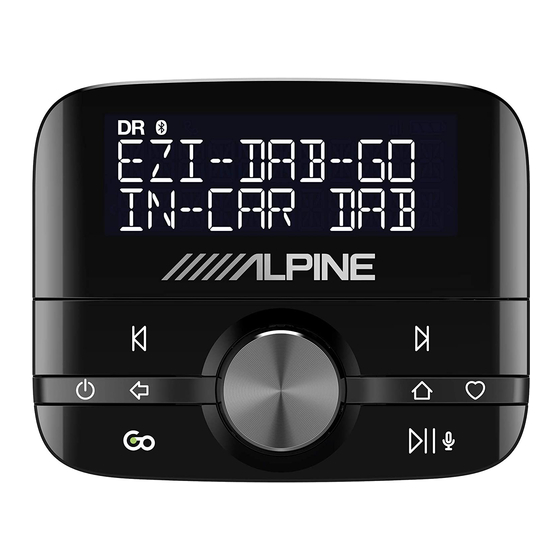 Alpine EZi-DAB-BT Digital Radio Interface Manuals