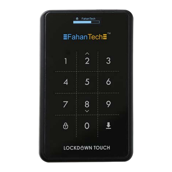 FahanTech Lockdown Touch Manuals