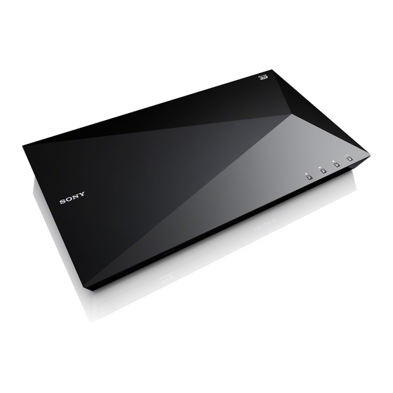 Sony BDP-S4100 Operating Instructions Manual