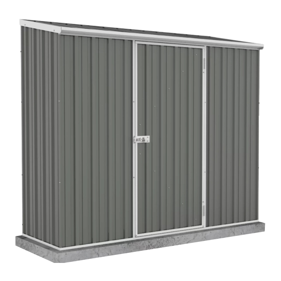 User Manuals: Absco Sheds 23081SK-PTX Metal Shed