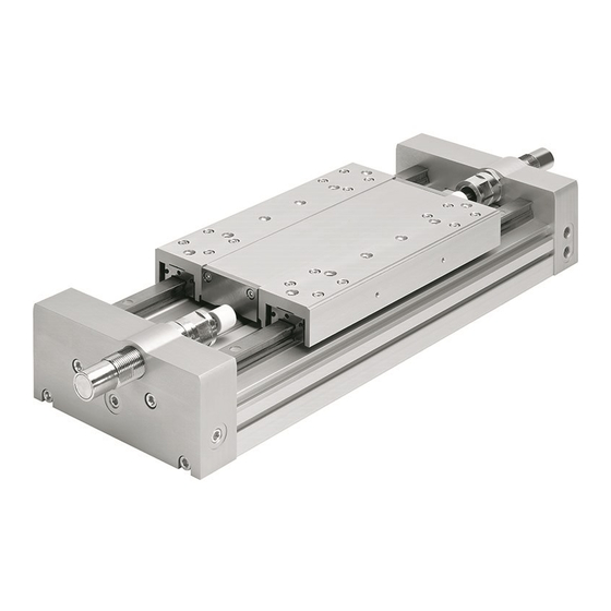 Festo DGC-HD Series Instructions & Operating