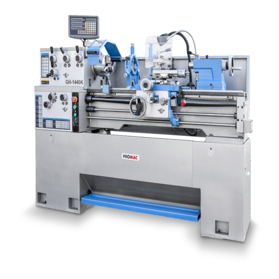 Promac GH-1440K-T Operating Instructions Manual