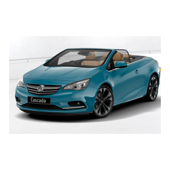Opel CASCADA Owner's Manual