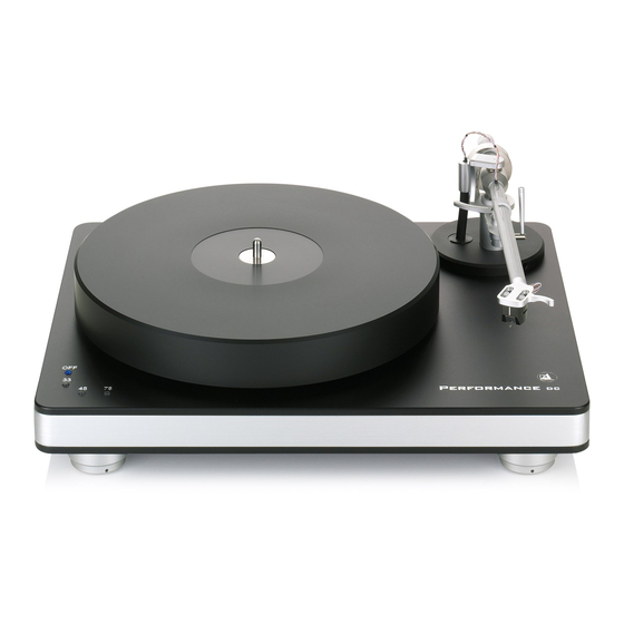 Clearaudio Performance DC User Manual